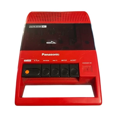 ✨Rare✨ Vintage Panasonic RQ-44A Red Portable Cassette Tape Player/Recorder Works - Image 1 of 4