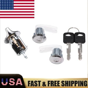 For 92-96 Ford F150/F250/F350 F3UZ1522050D IGNITION & DOOR LOCK CYLINDER SET - Picture 1 of 17