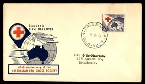 Mayfairstamps Australia FDC 1954 Australia Red Cross Soc 40 Yrs First Day Cover - Picture 1 of 2