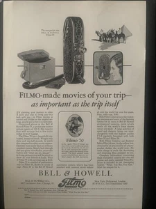 Vintage 1928 Bell & Howell Filmo 70 Ad Advertisement  - Picture 1 of 2