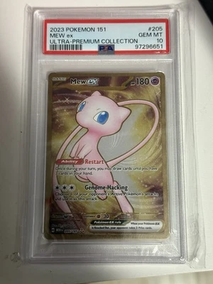 2023 Pokemon 151 Ultra Premium Collection Mew EX 205/165 PSA 10 Gem Metal - Image 1 of 2