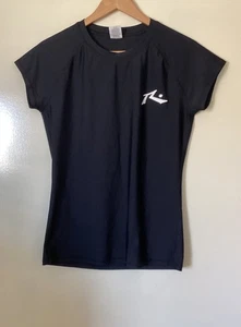 WOMENS RUSTY BLACK RASHIE SIZE 12/L - Picture 1 of 4