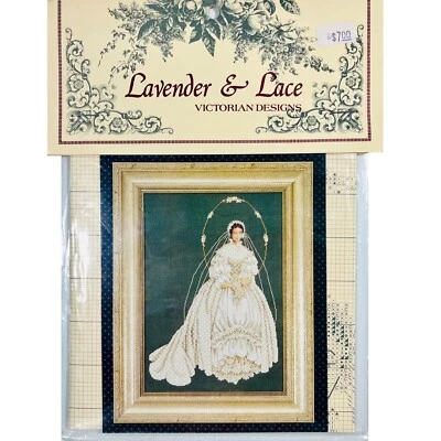 I Thee Wed LL29 Lavender and Lace Victorian Designs Counted Cross Stitch PATTERN - Image 1 of 4