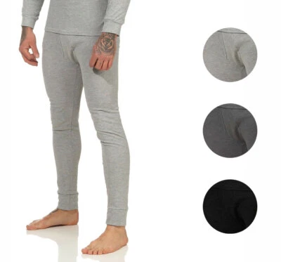 Thermo- Unterwäsche Herren Lange Unterhosen 2 X Thermo Unterhose Eingriff S-3XL - Bild 1 von 4