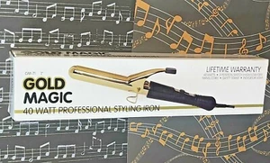 Burmax Gold Magic MODEL GM-71 Professional 1” 40 Watt Styling Iron *NEW IN BOX* - Picture 1 of 12