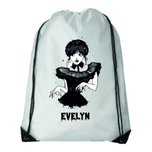 Personalisierte niedliche kleine Mädchen Halloween Kordelzugtasche Schwimmtasche - Bild 1 von 1