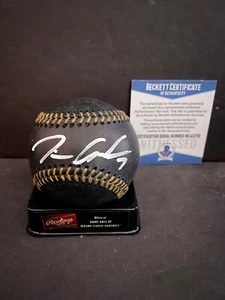 Tim Anderson ChicagoWhite Sox Signed Black Baseball Beckett WITNESS COA . - Picture 1 of 1