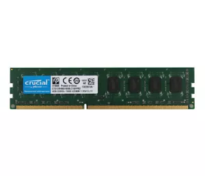 Crucial 4GB RAM PC3L-12800 2RX8 DDR3 1600MHz DIMM Desktop Memory Low Density 4 G - Picture 1 of 6