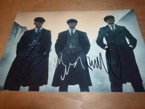 CILLIAN MURPHY PAUL ANDERSON & JOE COLE signed 12X8 Foto PEAKY BLINDERS + COA - Bild 1 von 2