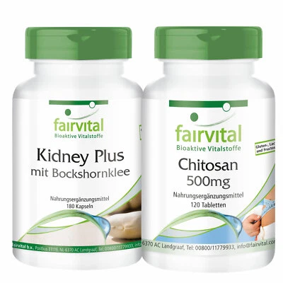 Kalorien-Set 300 Kapseln/Tabletten, Kohlenhydratblocker + Fettblocker, fairvital - Bild 1 von 4