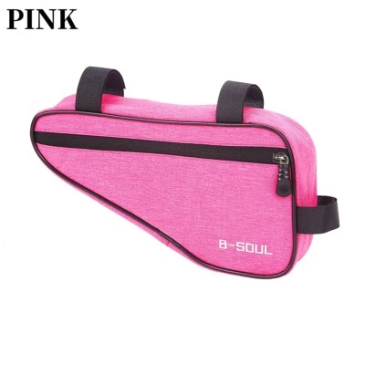 Bolsa de sillín para cuadro de bicicleta triángulo resistente al agua carretera MTB bolsa de tubo superior Foto 1 de 4