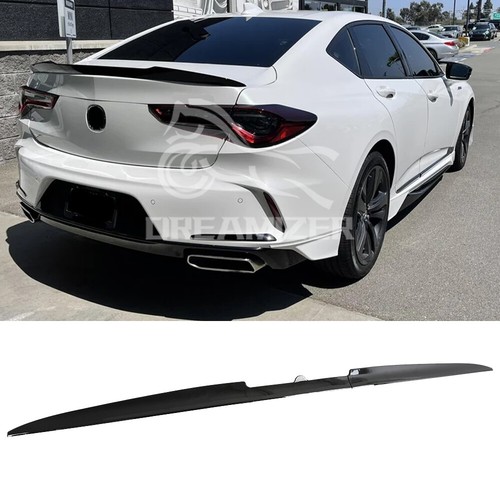 Gloss Black Rear Roof Spoiler Lip For Acura ILX, TSX, TLX, RLX – Adjustable, ABS Plastic, Universal Fit