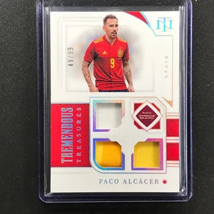 2022 National Treasures World Cup Qatar Paco Alcacer Tremendous Relic 49/99 - Picture 1 of 1