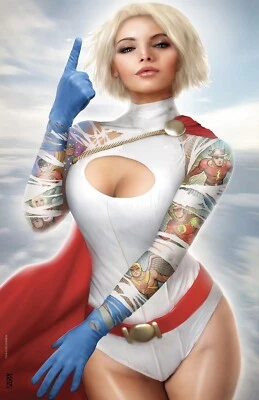 🚨🔥 JUSTICE SOCIETY OF AMERICA #1 SZERDY 616 Virgin Tattoo Variant Foil C - Image 1 of 2