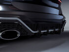 Performance Rear Bumper diffuser addon with ribs / fins For Audi RS6 C8 tuning