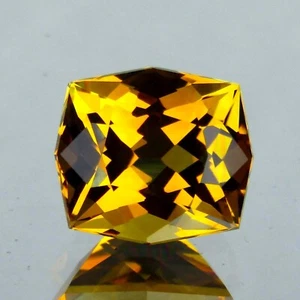 2.90Cts EXQUISITE CUSHION CUSTOM CUT NATURAL GOLDEN ORANGE CITRINE LOOSE GEMS - Picture 1 of 3