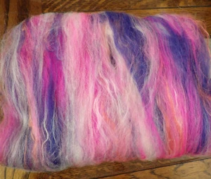 Unicorn Dream Carded Batt 100-25g Merino Silk Bamboo Sparkle Needle Felt or Spin - Picture 1 of 7