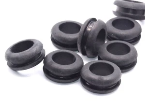 1" x 3/4" w 3/16" Groove Rubber Wire Grommets  Panel Bushings for Cable & Tubing - Picture 1 of 7