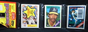 Paquete de porta tarjetas de béisbol Topps 1988 Sandberg Clemens en la parte superior McGwire en la parte posterior * - Imagen 1 de 3