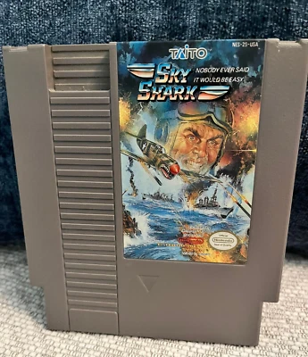 Sky Shark (Nes, Nintendo Entertainment System, 1989) Tested and Working! - Image 1 of 4