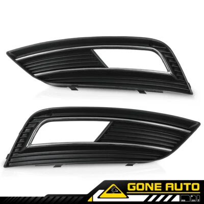 New Fog Light Grille Cover Left & Right Fit For 2013-2016 Audi A4 Quattro Foto 1 de 4