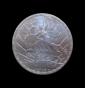 MEXICO PESO 1910 CABALLITO SILVER KM 453 #5207# - Picture 1 of 2