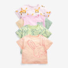 Kids Toddler Baby Girls Spring Summer Cartoon Cow Print Short Sleeve T Shirt