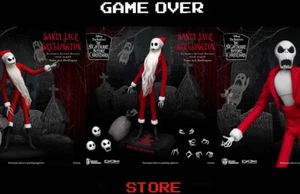 Nightmare Before Christmas Figure 1/9 Santa Jack Skellington Beast Kingdom - Imagen 1 de 1