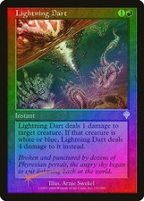 Lightning Dart FOIL Invasion HEAVILY PLD Red Uncommon MAGIC MTG CARD ABUGames