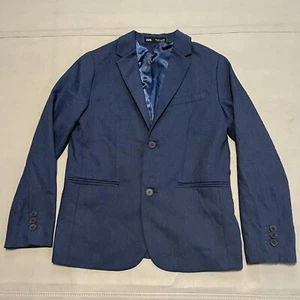 Zara Kids Youth Kid Navy Blue Dress Academia School Blazer Boy-10 / 140CM-8814 - Picture 1 of 13
