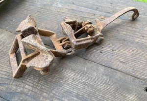 Antique Vintage STARLINE Barn Litter Carrier Trolley Tilt Swivel Release Hay - Picture 1 of 2
