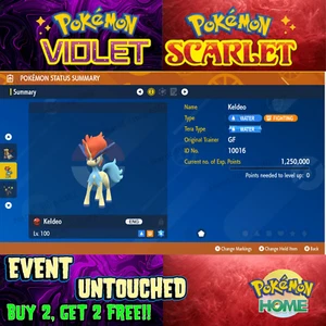 Keldeo Pokémon 20th Anniversary 2016🌟 Event 🔥Pokémon Scarlet & Violet - Picture 1 of 1
