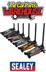 Sealey 2000CB 2 Tonne Low Entry Trolley Jack Rocket Lift - 6 Designs included - Picture 1 of 15