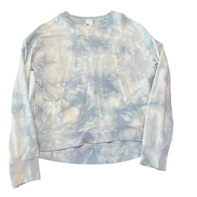 Sudadera activa All in Motion para mujer azul medio tie dye bolsillos con agujeros para los pulgares Foto 1 de 4
