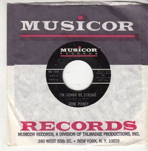 GENE PITNEY - I'M GONNA BE STRONG - ORIGINAL MUSICOR RECORDS 45 - GREAT SHAPE - Foto 1 di 2