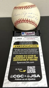 Luis Aparicio HOF 84 Autographed Inscribed SIGNED OAL Baseball JSA COA - Picture 1 of 8