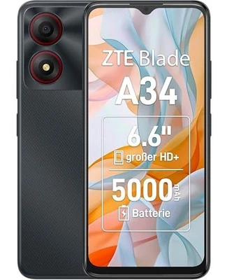 Cellulare Smartphone Android ZTE Blade A34 4GB RAM 64GB 6,6" Grey Grigio - Immagine 1 di 4