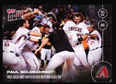 Paul Goldschmidt Diamondbacks Walk-Off Braves John Gant 2016 Topps Now #387/294 Foto 1 de 2