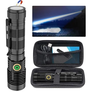 Rechargeable Flashlight High Lumens, High Lumens Super Bright Magnetic Flash ... - Picture 1 of 7