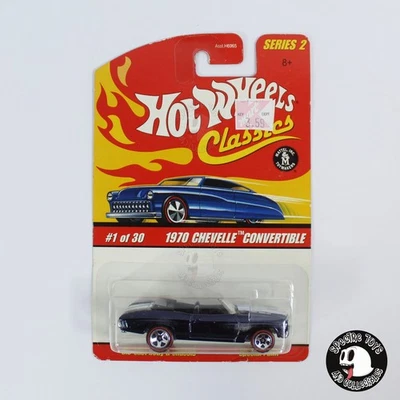 Vintage Hot Wheels Classics 1970 Chevelle Convertible Blue 1:64 - Series 2 #1/30 - Image 1 of 4