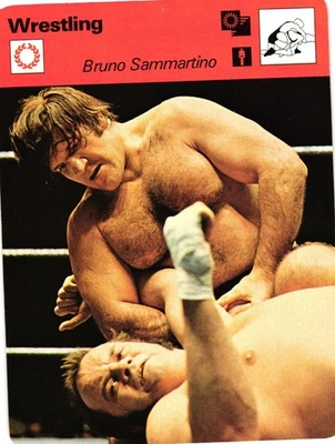 Tarjeta Sportscaster Bruno Sammartino 1978 #23-19 WRESTLING WWE Foto 1 de 2