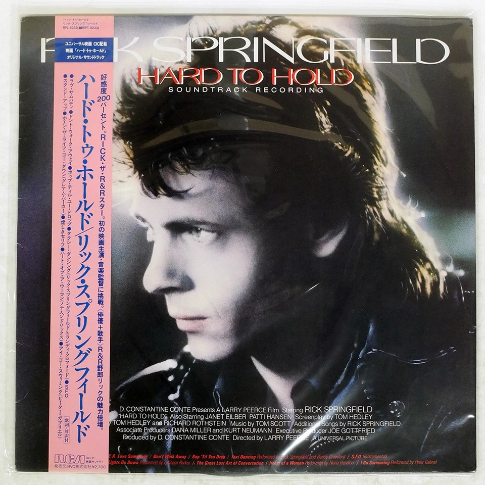 RICK SPRINGFIELD HARD TO HOLD - RCA RPL8233 Japan LP - Image 1 of 1