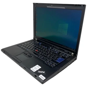 PC Portatile Notebook Usato 14” Lenovo T61 Core Duo 3Gb Ram 128Gb SSD W10 32 Bit - Foto 1 di 7
