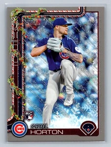 2025 Topps Holiday Baseball - Cade Horton #H140 Silver Glitter(RC) - Picture 1 of 2