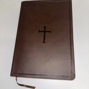 CSB Super Giant Print Reference Bible Brown Leather Touch by Holman 2017 - Bild 1 von 5