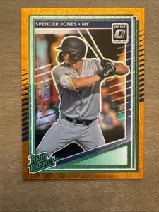 2025 Panini Optic Rated Prospects Spencer Jones #136 Orange Velocity Prizm (RC) - Picture 1 of 2