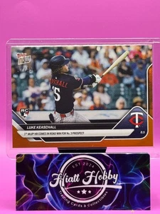 2025 Topps Now - Luke Keaschall #518 - Orange /25 (RC) - Picture 1 of 2