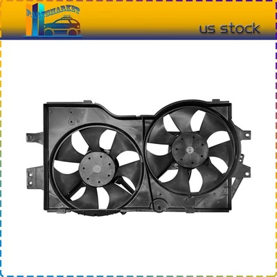 Dual Cooling Fan Fits 1996 1997-2000 Chrysler Town & Country Dodge Grand Caravan - Image 1 of 4