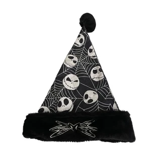 Cappello Babbo Natale Disney Nightmare Before Christmas Jack Skellington Nero Bianco Ruz - Foto 1 di 7