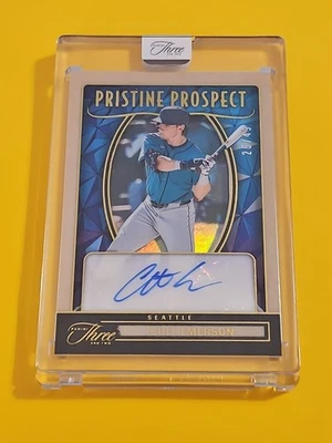 2025 Panini Three & Two Colt Emerson Pristine Prospect Signatures 26/49 Mariners - Image 1 of 4